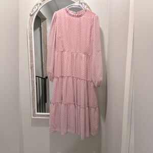 SHEIN pink dress maxi
